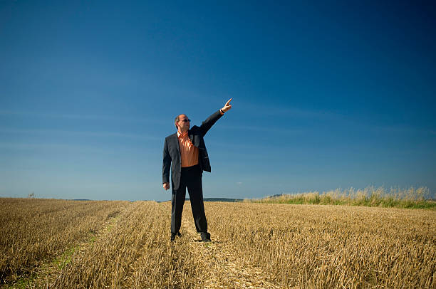 istock Business man in a field 172231103