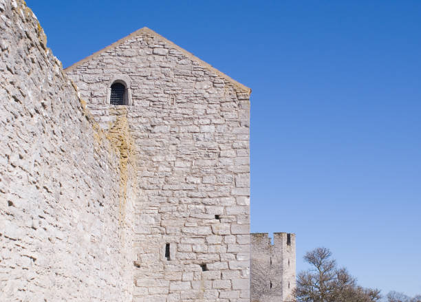 A piece of the medieval wall around the medieval town Visby in Gotland