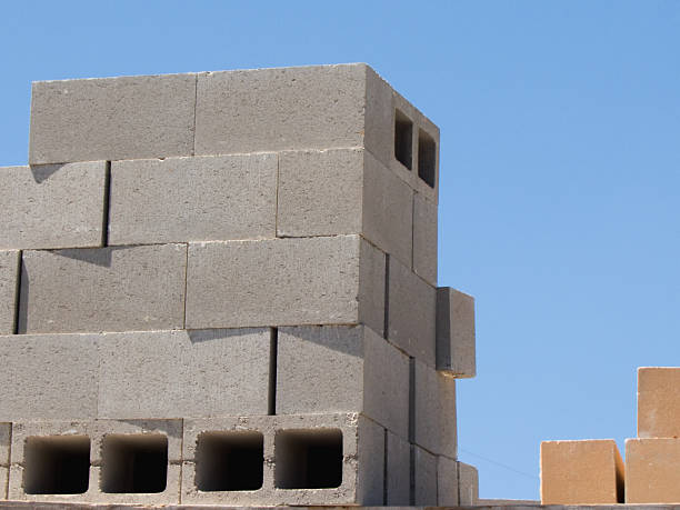 Concrete Blocks stock photo