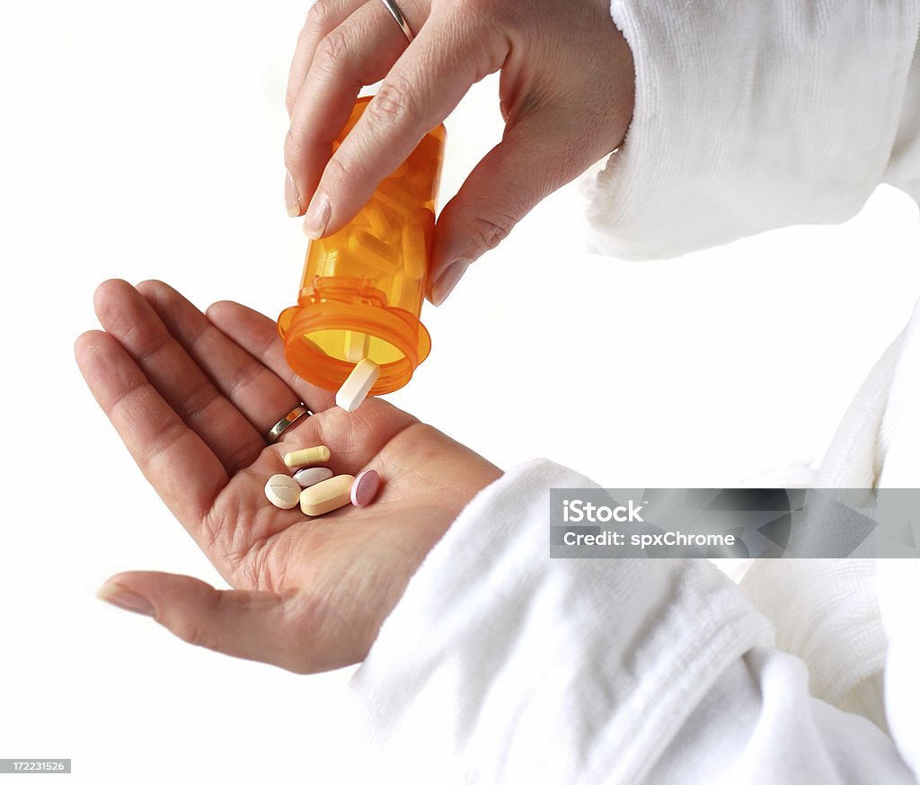 Medikament nehmen - Lizenzfrei Acetylsalicylsäure Stock-Foto