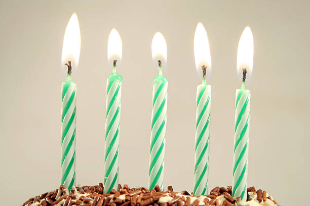 five years five years birthday candle stock pictures, royalty-free photos & images