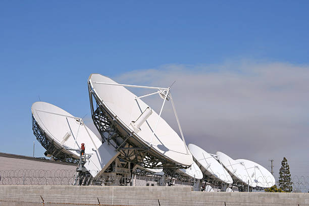 istock Row of Digital Satellites 172231926