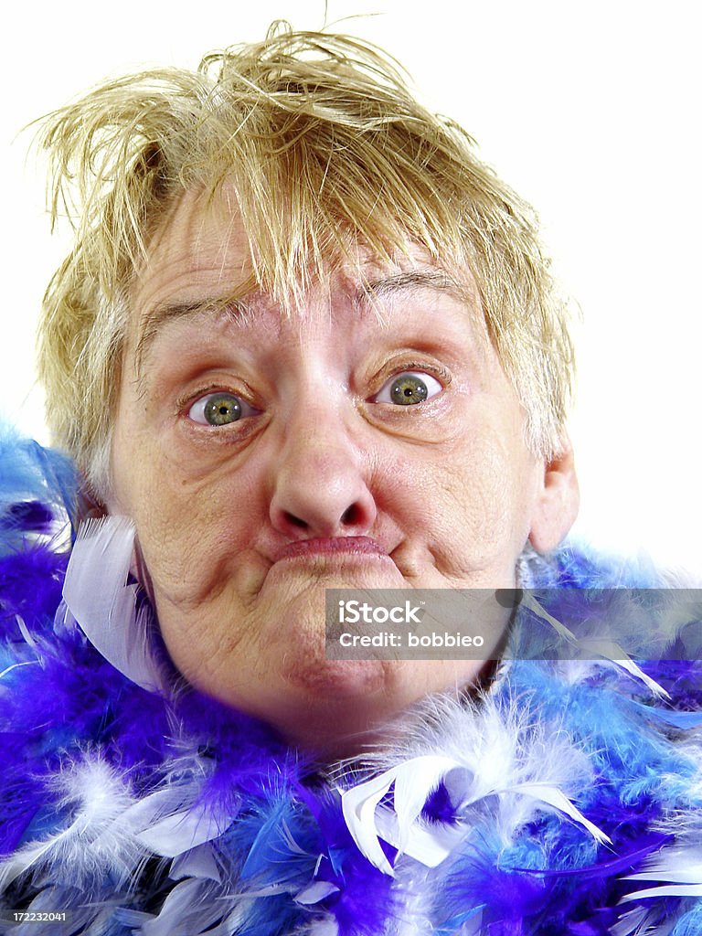 Sênior-gurning - Foto de stock de Adulto royalty-free