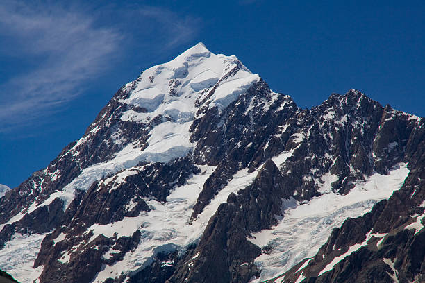 이 magnificient 마운트 쿡 (3754 m - mountain peak mt cook mountain maori 뉴스 사진 이미지