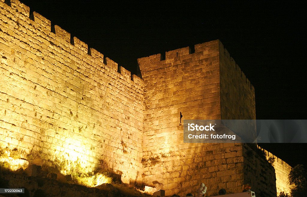 Jerusalem der alten Stadtmauer - Lizenzfrei Israel Stock-Foto