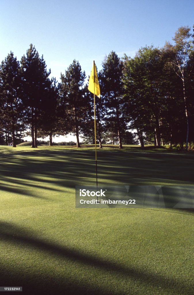 Campo de golfe - Foto de stock de Bandeira de golfe royalty-free