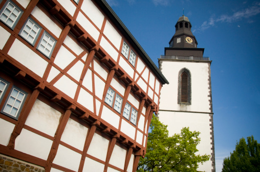 half timbered houses and church.See my other pics of germany: