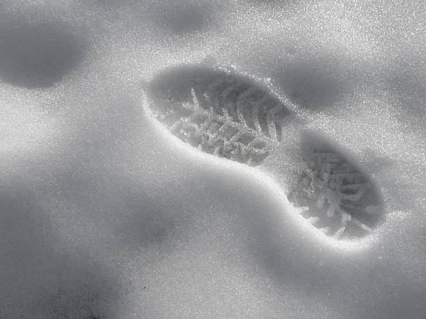 istock footprint in the snow 2 172232347