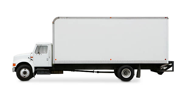 istock Commercial Moving Truck Isolated on White Background 172232826