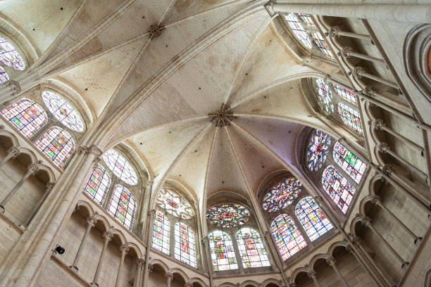 Gothic rib vault in Lausanne Cathedral