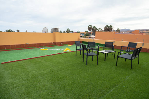 istock Miniature golf course on the rooftop of a villa 1722332000