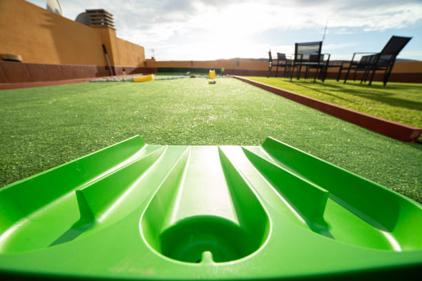 istock Miniature golf course on the rooftop of a villa 1722332010