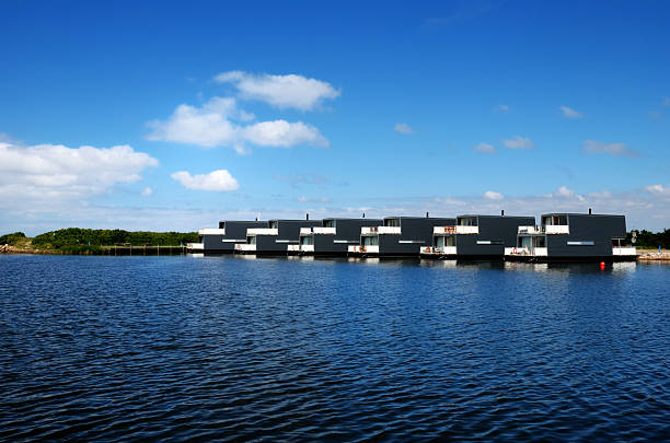 Copenhagen, Denmark, Oct 18, 2022 The modern Copenhagen International School building in the Orientkaj district.