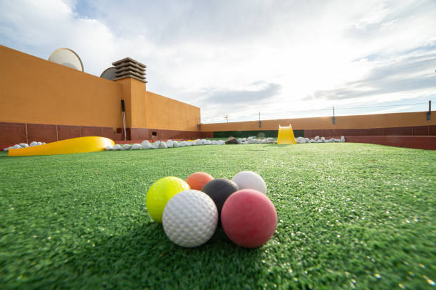 istock Miniature golf course on the rooftop of a villa 1722332553