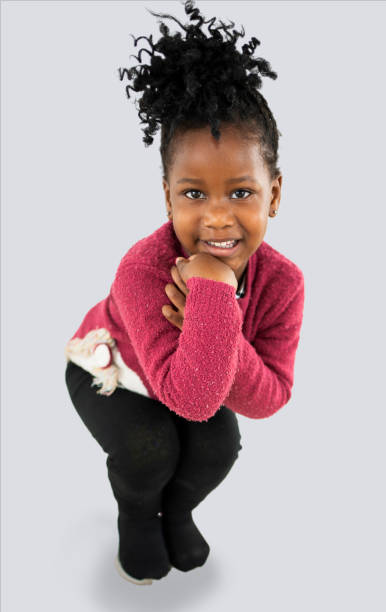 istock Cute baby girl posing over white background 1722350966
