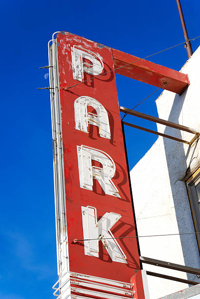 istock Park or Parking Lot Sign 172236409