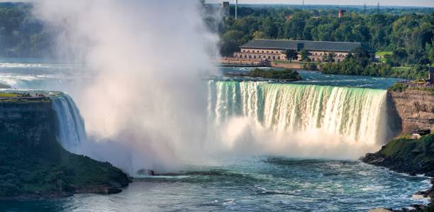 istock Stunning view of Niagara Falls, with a large waterfall cascading down on a sunny day Canada 1722368455