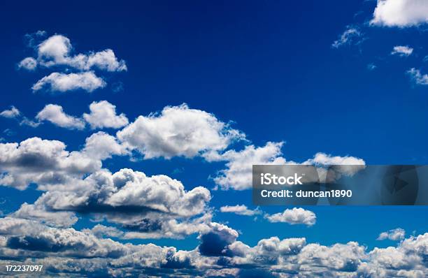 Blue Sky And White Clouds Stock Photo - Download Image Now - Backgrounds, Beauty In Nature, Blue