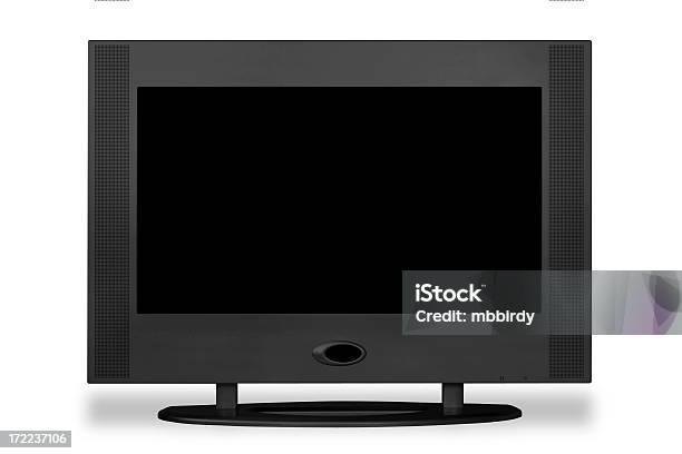 Wide Lcd Tv Isolated Stock Photo - Download Image Now