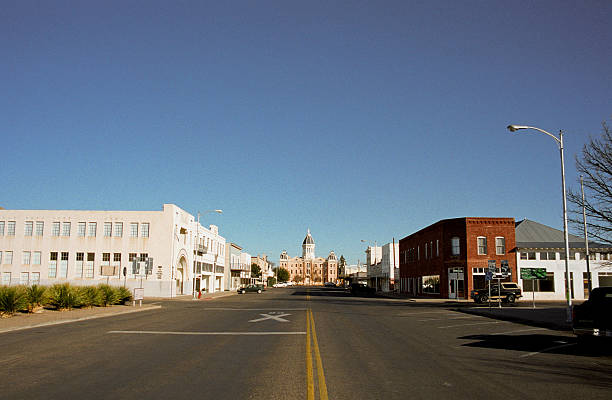 Small Town, USA  Marfa stock photo