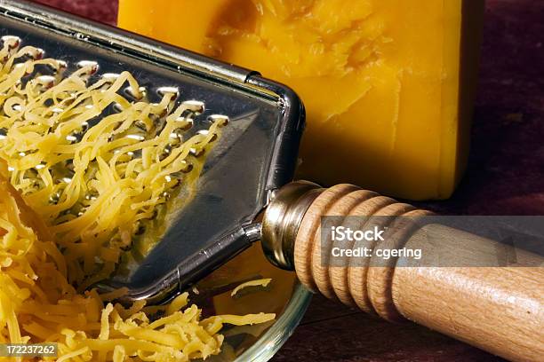 Grated Cheddar Stock Photo - Download Image Now - Cheddar Cheese, Cheese, Dairy Product