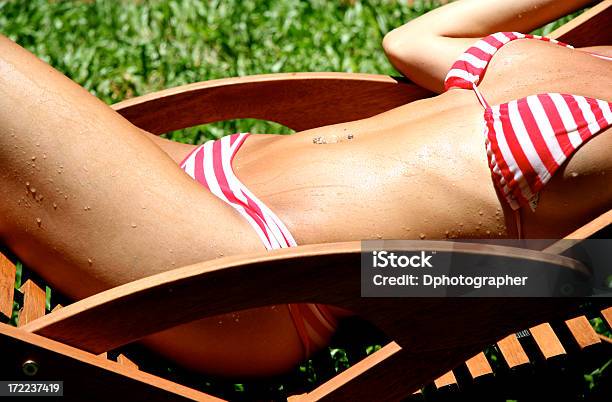 Sunbath - zdjęcia stockowe i więcej obrazów Leżak - Leżak, Zbliżenie, Bielizna damska