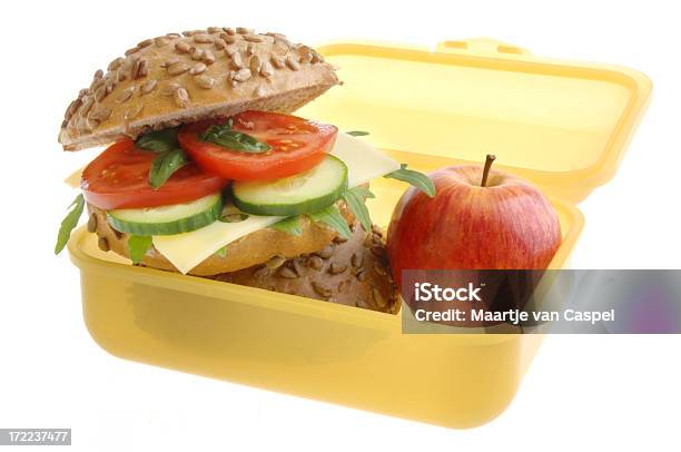 Healthy Lunch Box Stock Photo - Download Image Now - Lunch Box, Cut Out, Packed Lunch