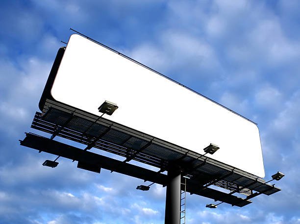 istock Blank billboard on cloudy sky, just add your text 172237668