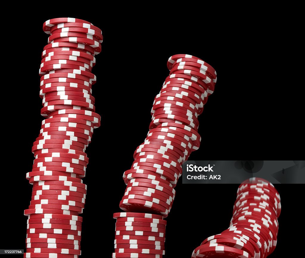 Cubi poker trucioli - Foto stock royalty-free di Cadere