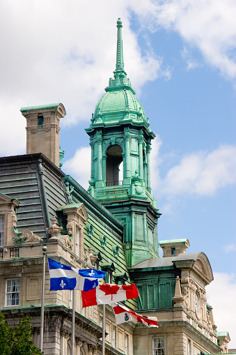 The historic Hotel de Ville in Montreal, Canada.