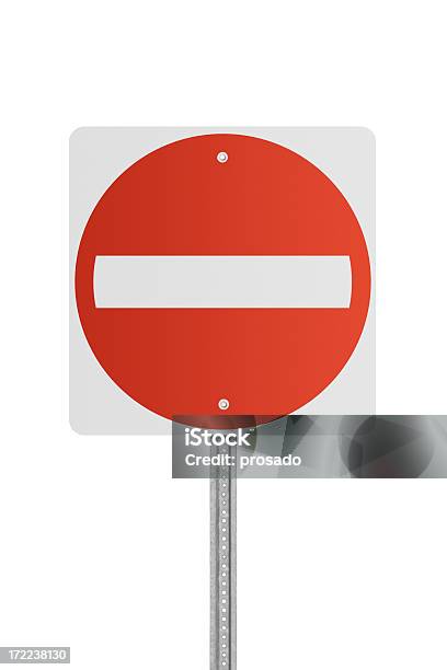 Branco Não Introduzir O Sinal De Estrada - Fotografias de stock e mais imagens de Abstrato - Abstrato, Branco, Camião