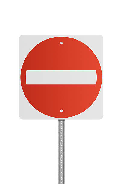пустой не вводите дорожный знак - one way road sign street single object стоковые фото и изображения