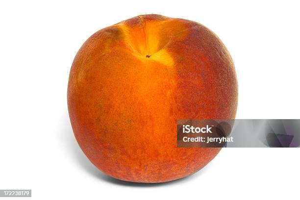 Peach Standing Stock Photo - Download Image Now - Baking, Cut Out, Food