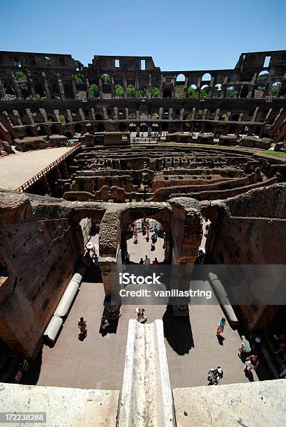 Inside The Coliseum Stock Photo - Download Image Now - Above, Below, Capital Cities