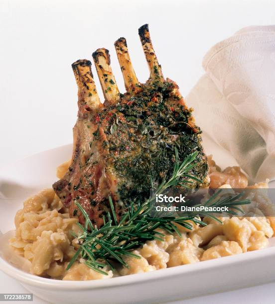 Lanb Cutlets Stock Photo - Download Image Now - Rack of Lamb, Mash - Food State, Mashed Potatoes
