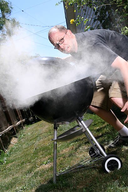 Barbecue Grilling Gone Wrong stock photo