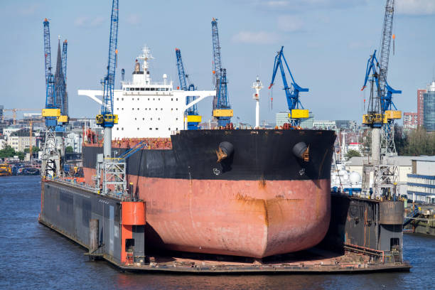 istock bulk carrier in floating dock for maintenance 1722390816