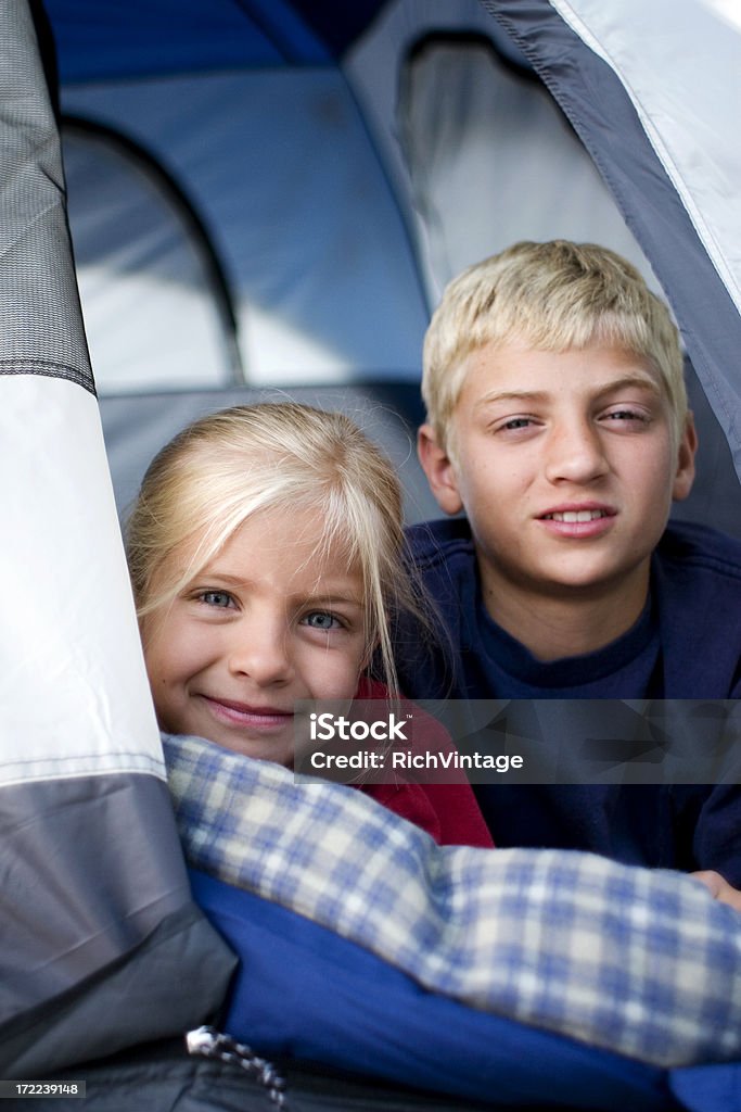 Happy Campers - Foto de stock de 6-7 Anos royalty-free