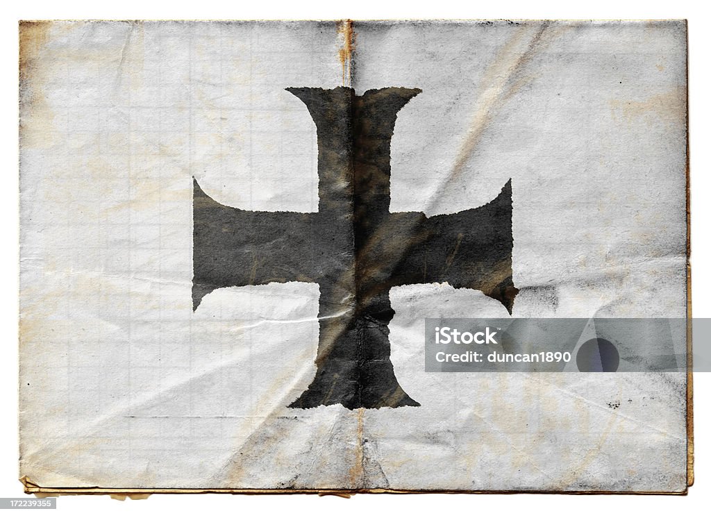 Teutonic 기사 플랙 (XXL - 로열티 프리 The Crusades 스톡 사진