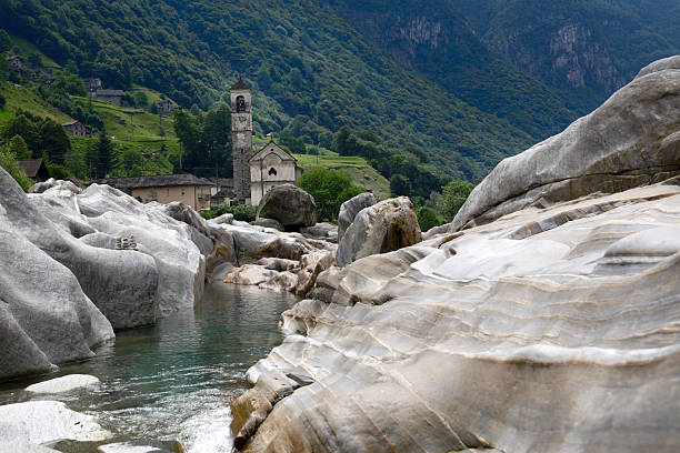 Vecchio villaggio della Verzasca - foto stock