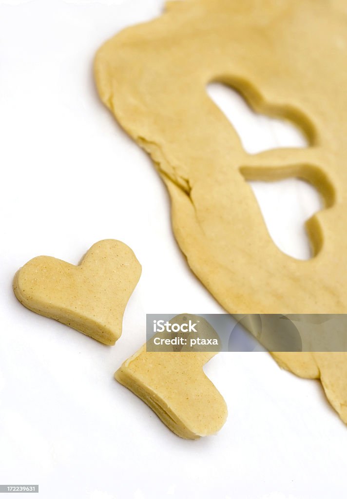 Два печенья в форме сердца - Стоковые фото Вертикальный роялти-фри
