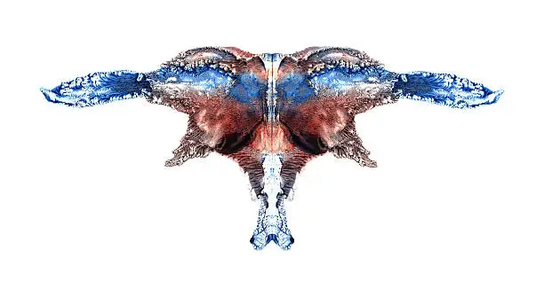 Photo of inkblot Rorschach Test inspired 3