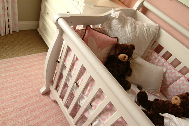 istock Baby Crib and Teddy Bears 172239910
