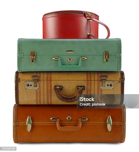 Travel Cases Stock Photo - Download Image Now - Old-fashioned, Retro Style, Suitcase