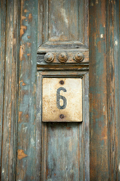Sign at a door