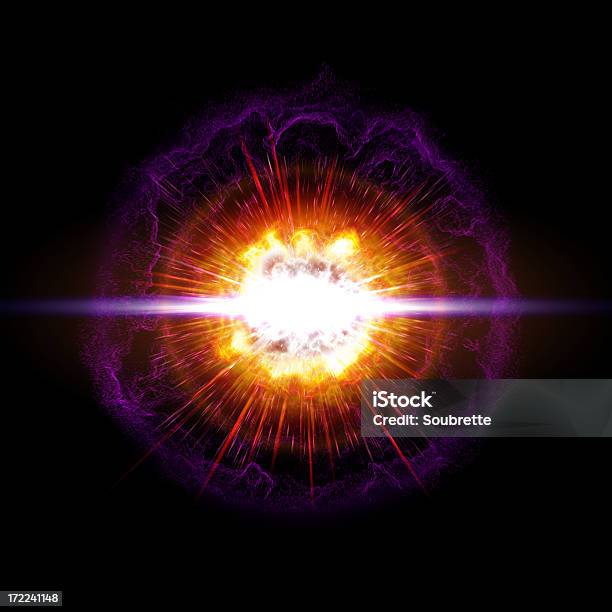 Explosão - Fotografias de stock e mais imagens de Supernova - Supernova, Explodir, Chama