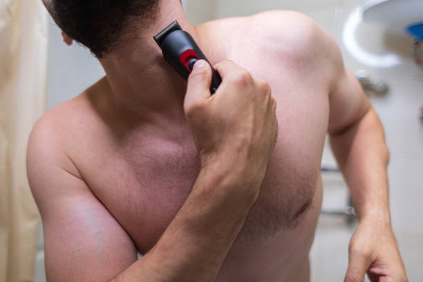 istock A man with an athletic figure in the bathroom. 1722412000