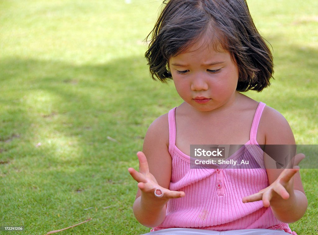 Zählen Finger - Lizenzfrei Kleinstkind Stock-Foto