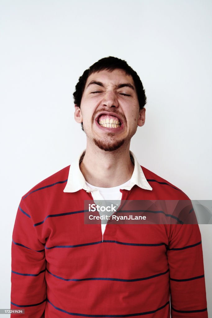 Jovem Retrato Caretas - Royalty-free Expressão Facial Foto de stock