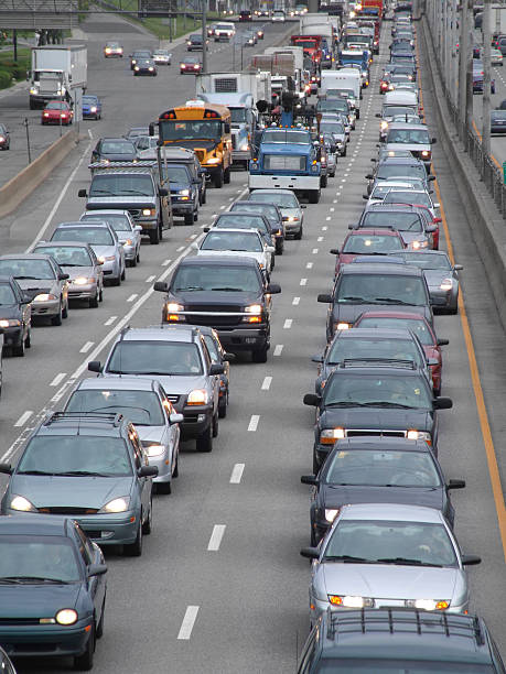 istock Close-up of heavy traffic jam on highway 172241672